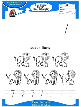 Çocuklar İçin Çizgi Çalışma Sayfaları 